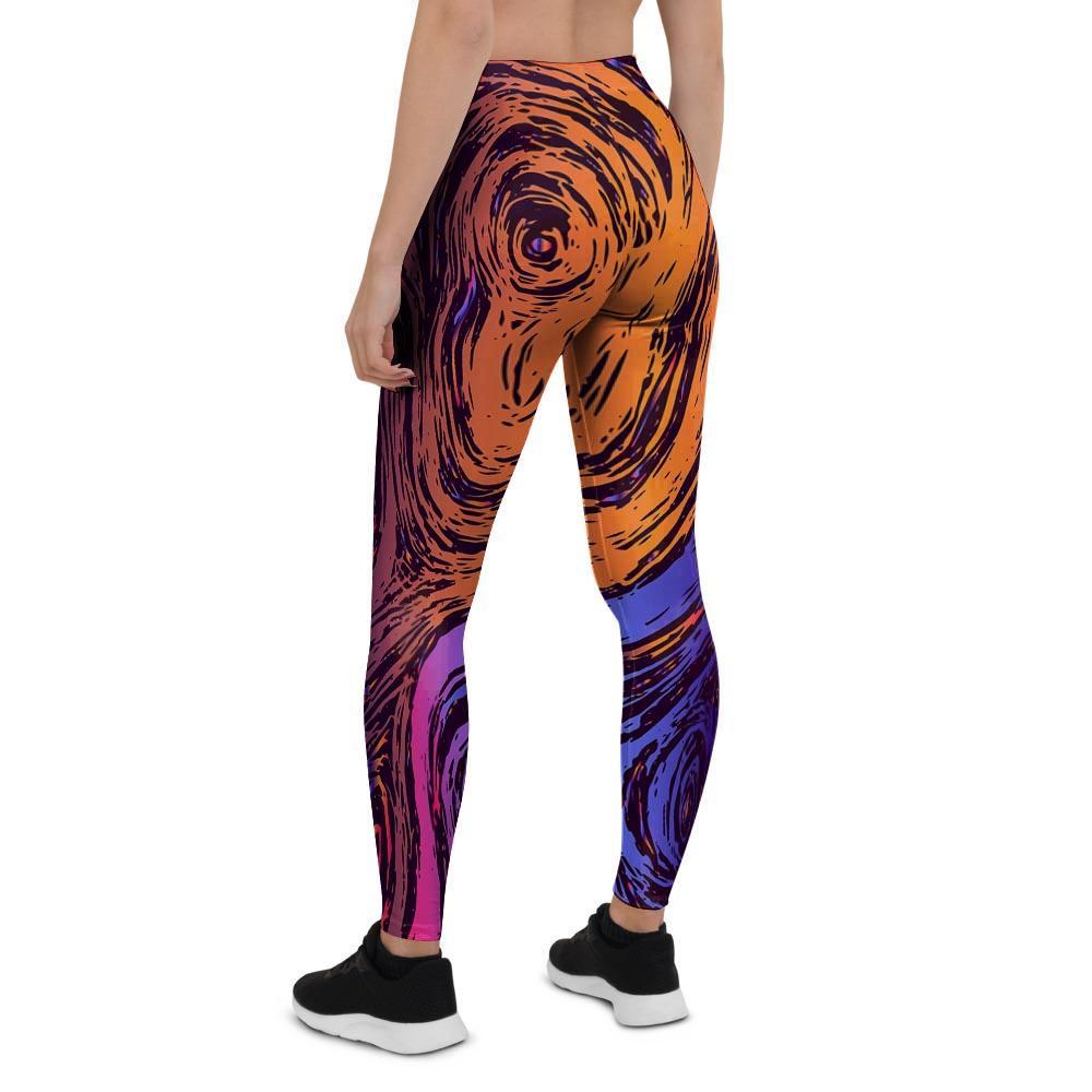 Psychedelic Abstract Women's Leggings-grizzshop