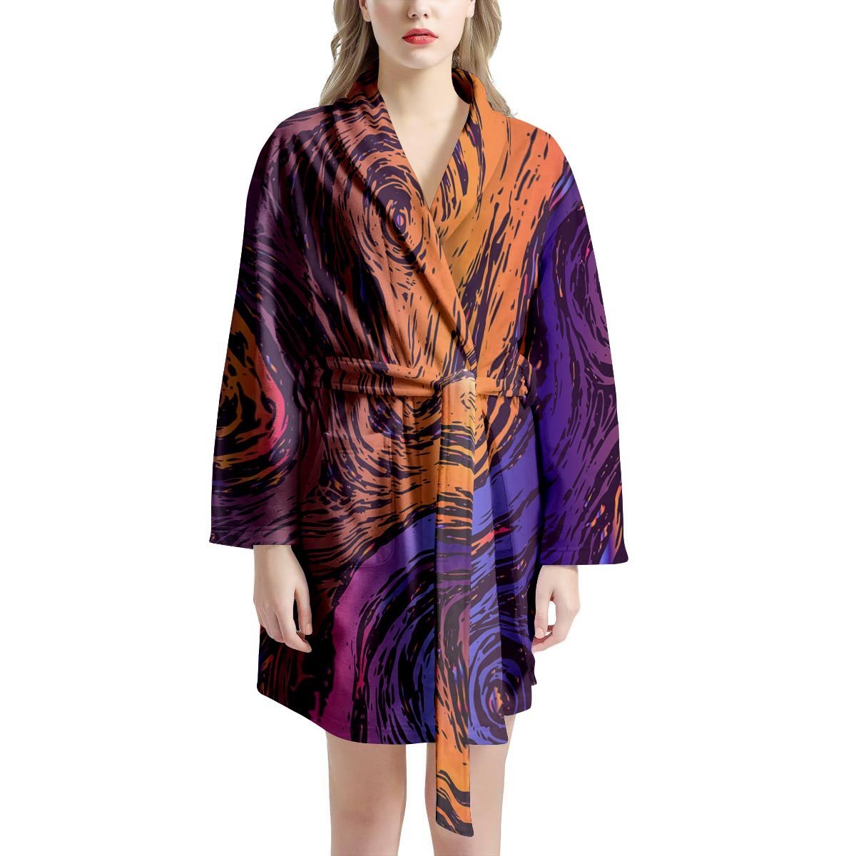 Psychedelic Abstract Women's Robe-grizzshop