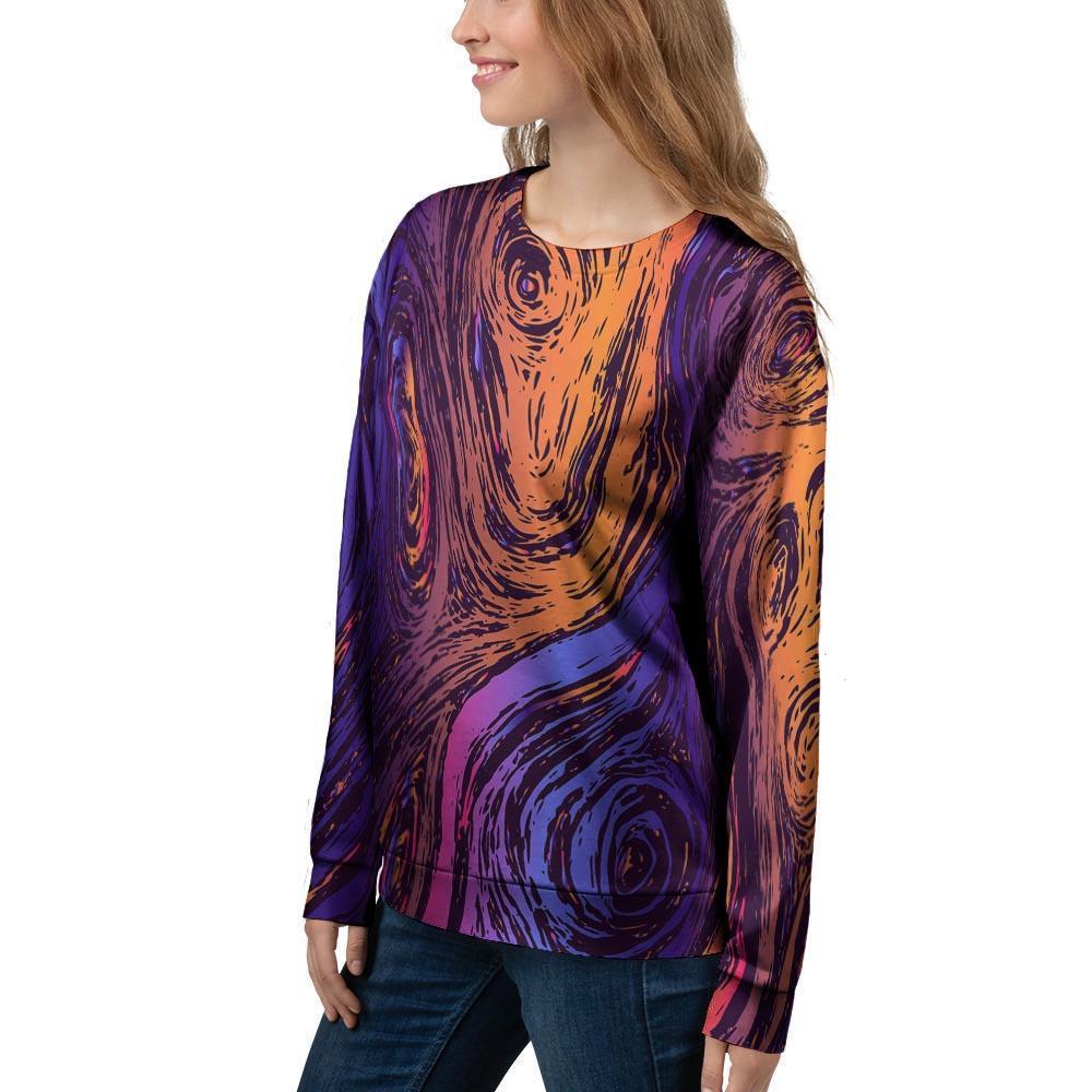 Psychedelic Abstract Women's Sweatshirt-grizzshop