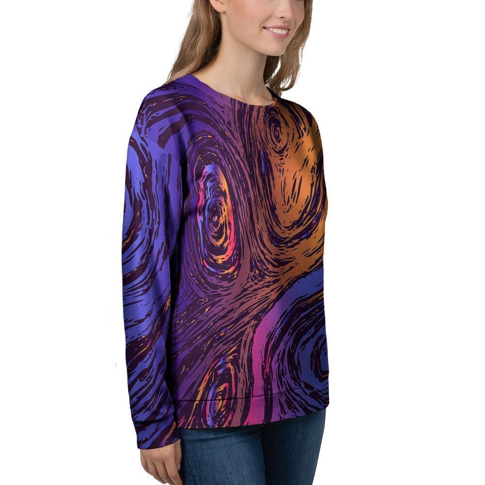 Psychedelic Abstract Women's Sweatshirt-grizzshop