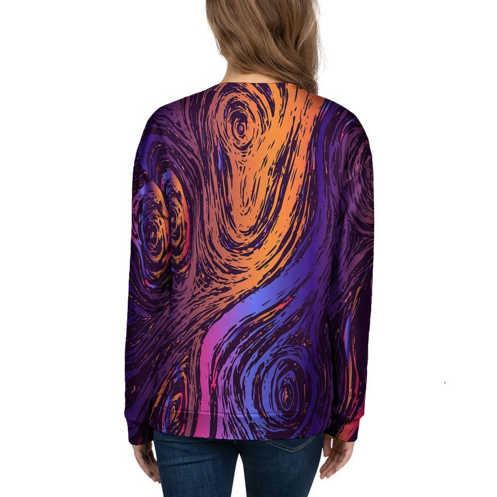 Psychedelic Abstract Women's Sweatshirt-grizzshop