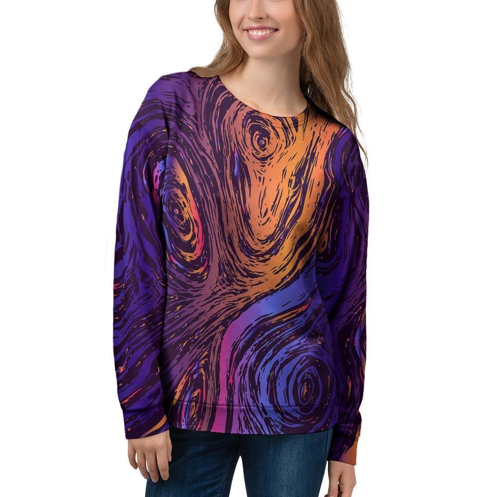 Psychedelic Abstract Women's Sweatshirt-grizzshop