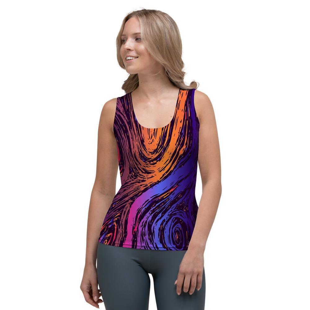 Psychedelic Abstract Women's Tank Top-grizzshop
