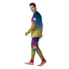 Psychedelic And Gradient Sky Rainbow Print Men's Pajamas-grizzshop