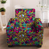 Psychedelic Armchair Cover-grizzshop