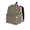 Psychedelic Blue Optical illusion Backpack-grizzshop