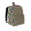 Psychedelic Blue Optical illusion Backpack-grizzshop