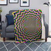 Psychedelic Blue Optical illusion Blanket-grizzshop