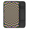 Psychedelic Blue Optical illusion Car Console Cover-grizzshop