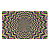 Psychedelic Blue Optical illusion Door Mat-grizzshop