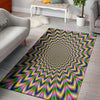 Psychedelic Blue Optical illusion Floor Mat-grizzshop