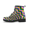 Psychedelic Blue Optical illusion Men's Boots-grizzshop