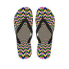 Psychedelic Blue Optical illusion Men's Flip Flops-grizzshop