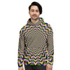 Psychedelic Blue Optical illusion Men's Hoodie-grizzshop