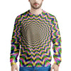 Psychedelic Blue Optical illusion Men's Sweatshirt-grizzshop