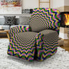 Psychedelic Blue Optical illusion Recliner Cover-grizzshop