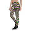 Psychedelic Blue Optical illusion Women's Leggings-grizzshop