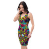 Psychedelic Bodycon Dress-grizzshop