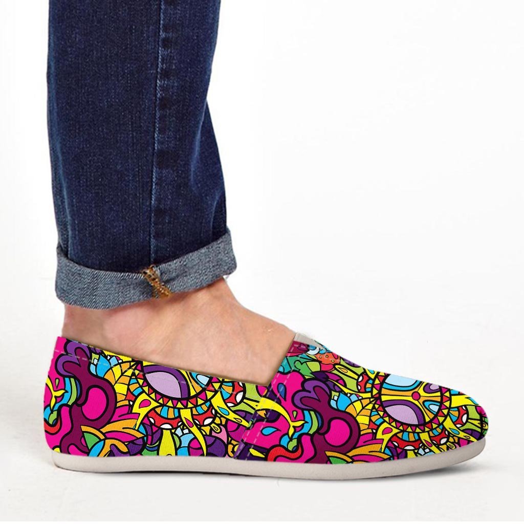 Psychedelic Canvas Shoes-grizzshop