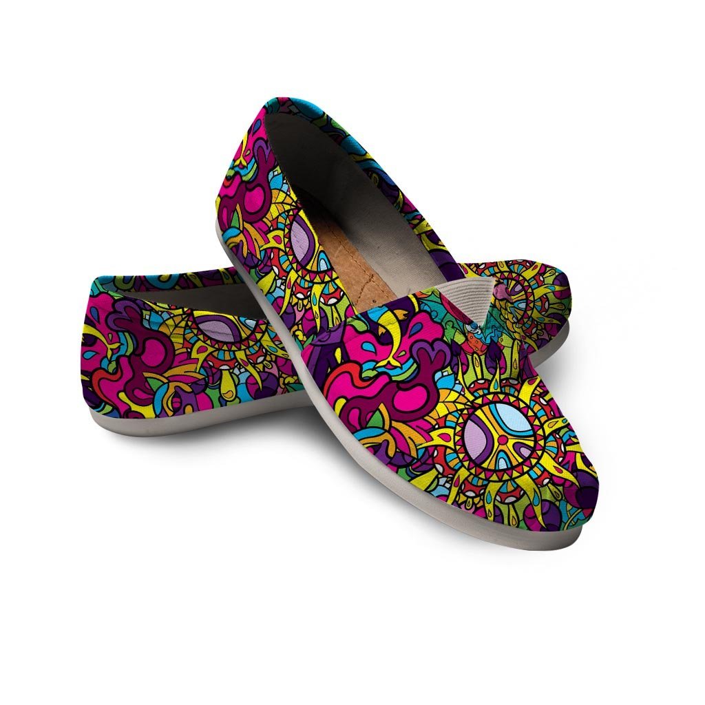 Psychedelic Canvas Shoes-grizzshop