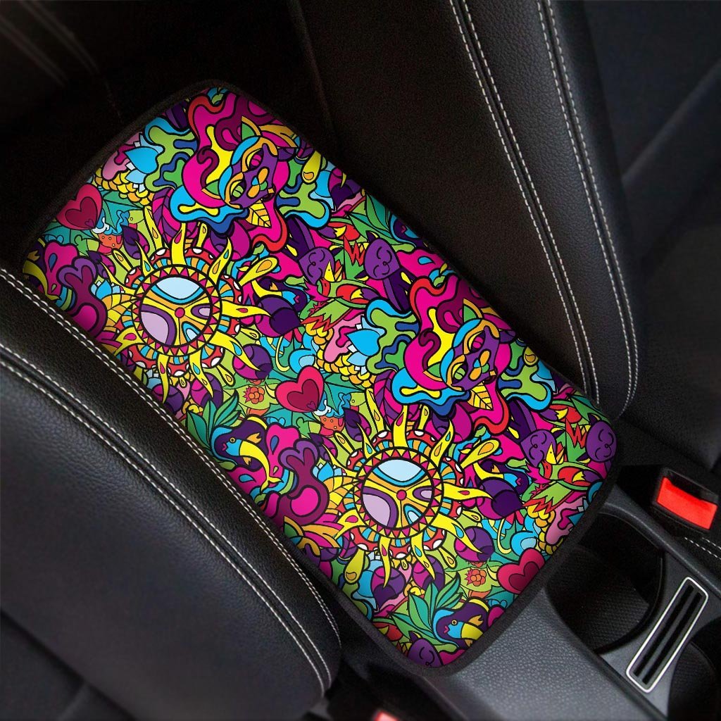 Psychedelic Car Console Cover-grizzshop