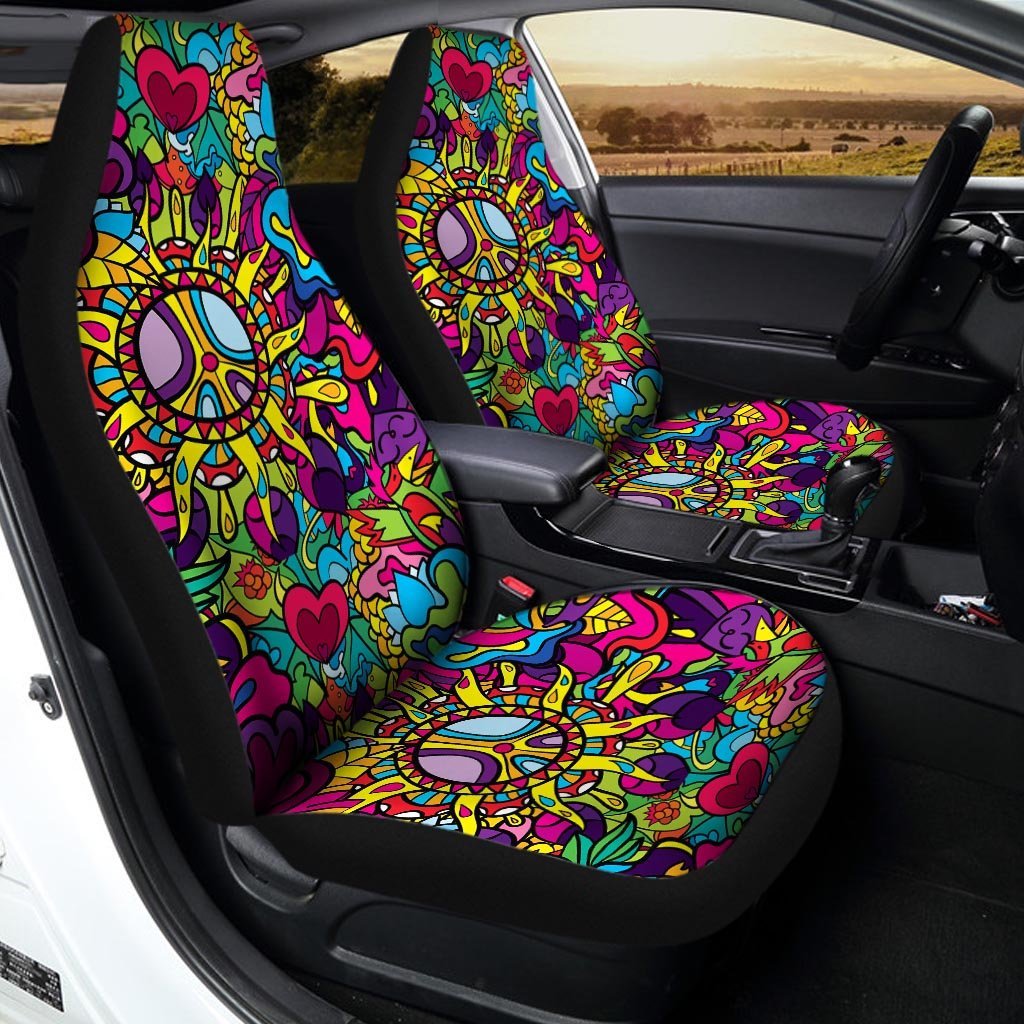 Psychedelic Car Seat Covers-grizzshop