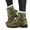 Psychedelic Christmas Pattern Print Comfy Winter Boots-grizzshop