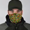 Psychedelic Christmas Pattern Print Face Mask-grizzshop