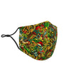 Psychedelic Christmas Pattern Print Face Mask-grizzshop