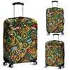 Psychedelic Christmas Pattern Print Luggage Cover Protector-grizzshop