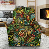 Psychedelic Christmas Pattern Print Recliner Cover-grizzshop