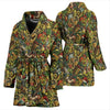 Psychedelic Christmas Pattern Print Women Long Robe-grizzshop