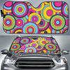 Psychedelic Colorful Print Pattern Car Sun Shade-grizzshop