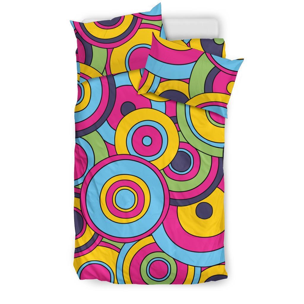Psychedelic Colorful Print Pattern Duvet Cover Bedding Set-grizzshop