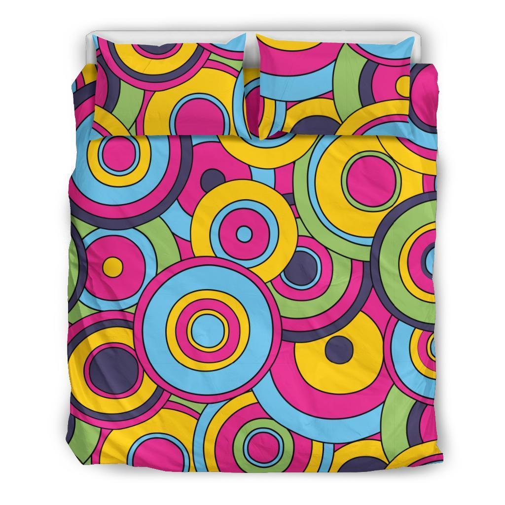 Psychedelic Colorful Print Pattern Duvet Cover Bedding Set-grizzshop