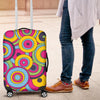 Psychedelic Colorful Print Pattern Luggage Cover Protector-grizzshop