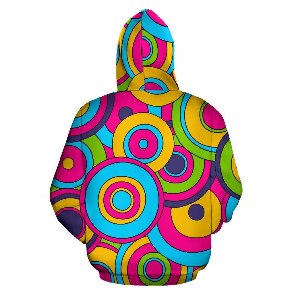 Psychedelic Colorful Print Pattern Men Women Pullover Hoodie-grizzshop