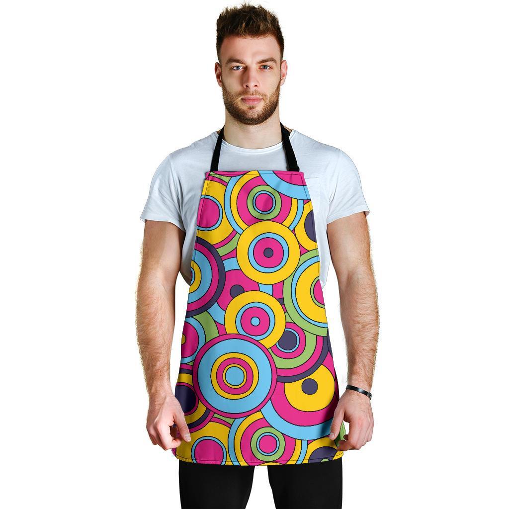 Psychedelic Colorful Print Pattern Men's Apron-grizzshop