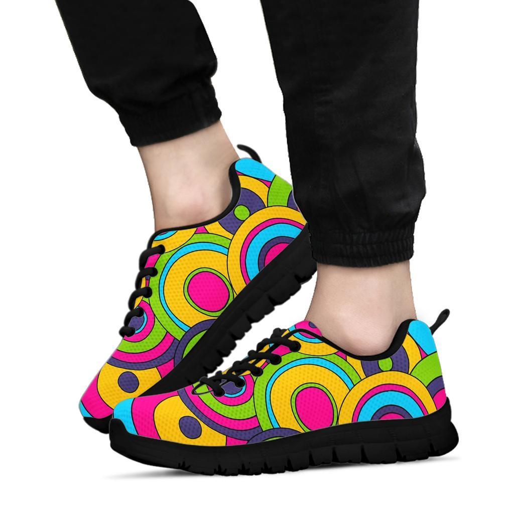 Psychedelic Colorful Print Pattern Sneaker Shoes For Men Women-grizzshop