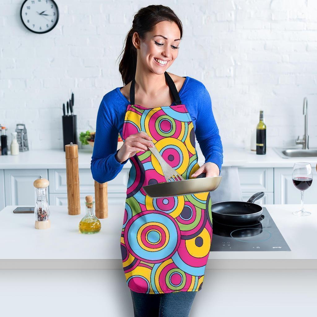 Psychedelic Colorful Print Pattern Women's Apron-grizzshop