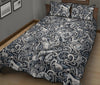 Psychedelic Compass Pattern Print Bed Set Quilt-grizzshop