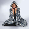 Psychedelic Compass Pattern Print Hooded Blanket-grizzshop