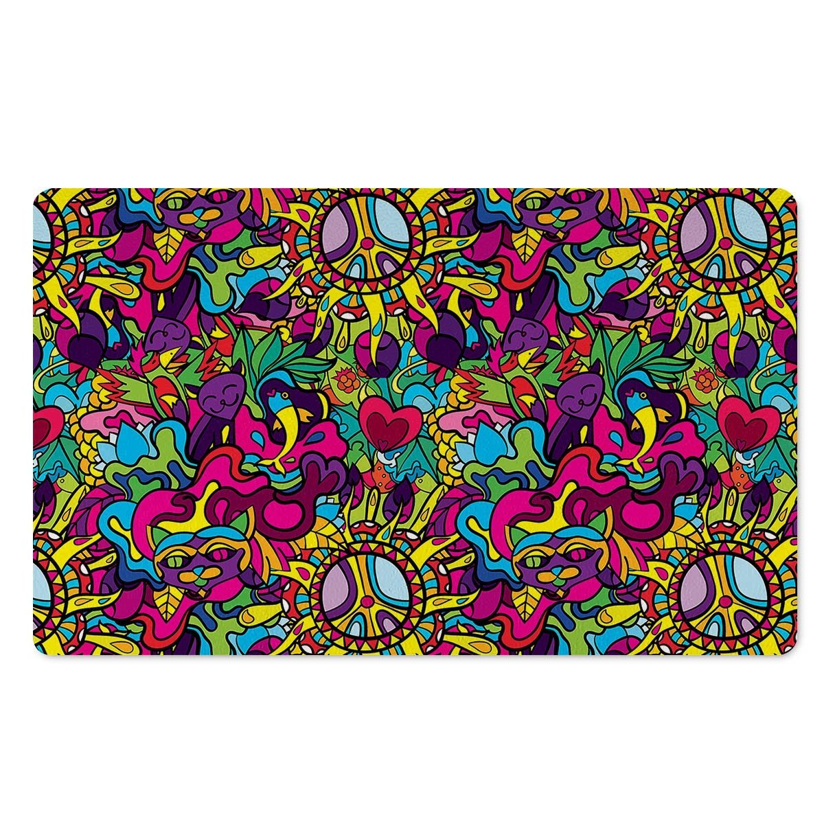 Psychedelic Door Mat-grizzshop