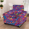 Psychedelic Face Armchair Cover-grizzshop