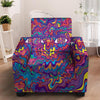 Psychedelic Face Armchair Cover-grizzshop