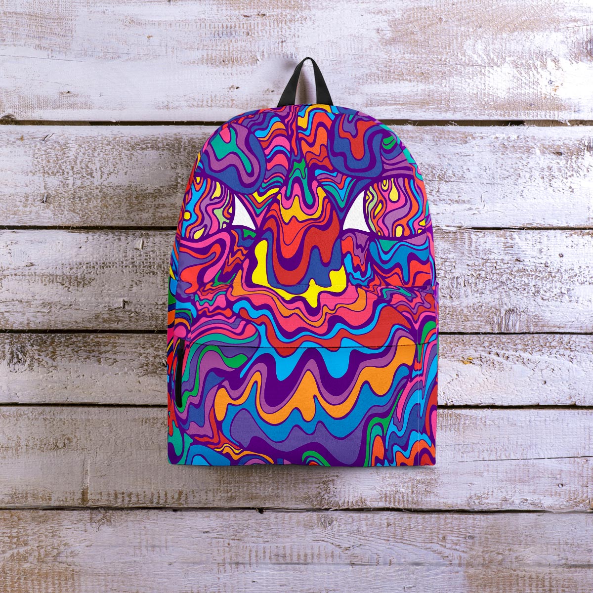 Psychedelic Face Backpack-grizzshop