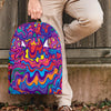 Psychedelic Face Backpack-grizzshop