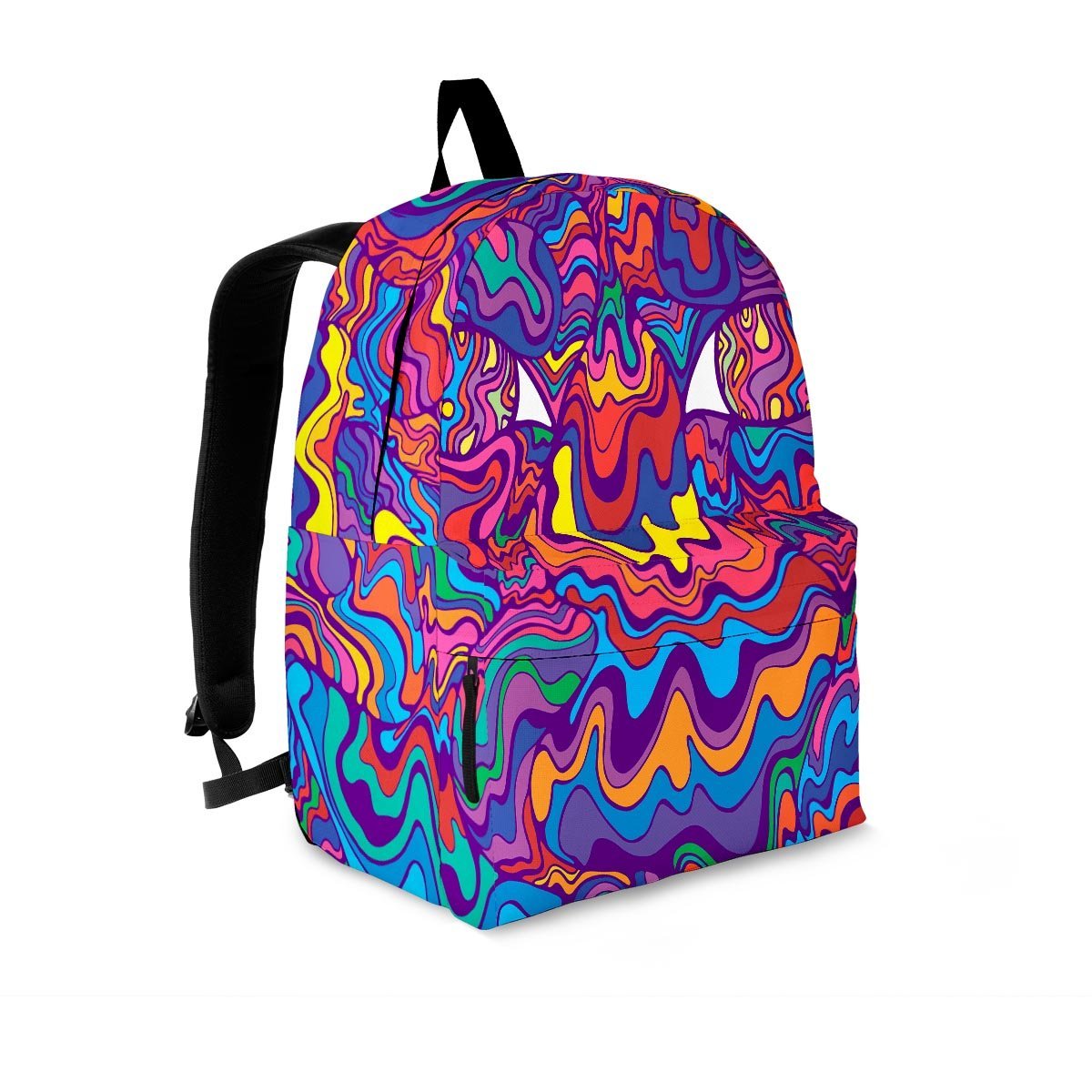 Psychedelic Face Backpack-grizzshop