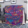 Psychedelic Face Blanket-grizzshop