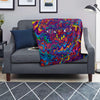 Psychedelic Face Blanket-grizzshop